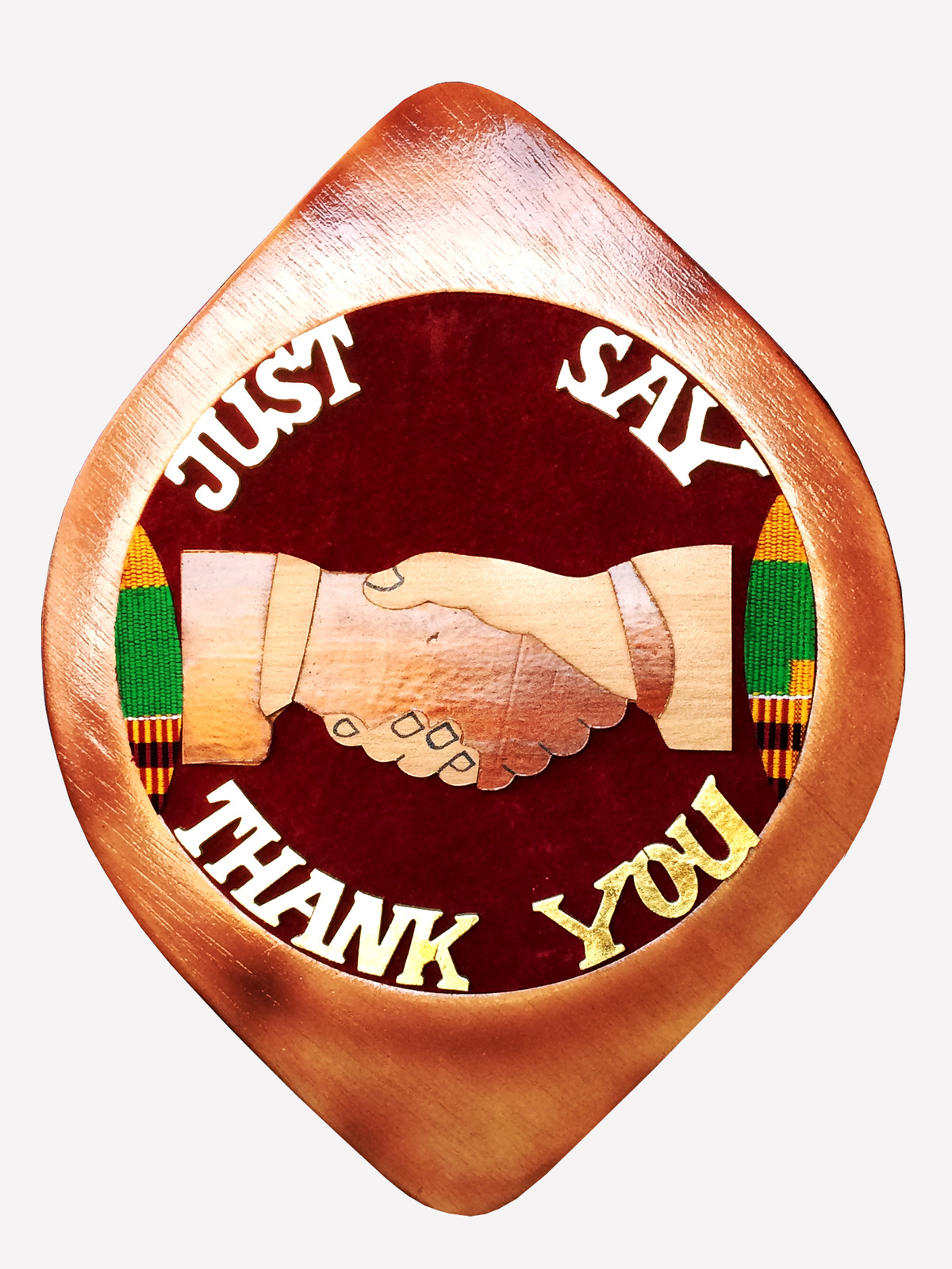 Vintage Hand carved Wall Frame Just Say Thank You Wall Art Hangings Frame - $45.00