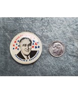 1936 OUR PRESIDENT FRANKLIN ROOSEVELT FDR campaign pin pinback button po... - £32.68 GBP