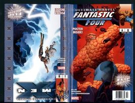 ULTIMATE MARVEL #8 FLIP magazine X-MEN F FOUR poster 2006 ungraded comic... - $3.37