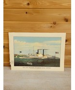 Vintage 1957 Currier &amp; Ives Lithograph Steamboat Isaac Newton Calendar M... - $50.00