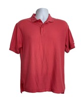 Vintage Levis Mens Polo Shirt Size Medium Pale Pink Short Sleeve Retro Korea - £15.03 GBP