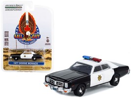 1977 Dodge Monaco Police Black and White &quot;County Sheriff&#39;s Department&quot; &quot;Fall Gu - £14.31 GBP