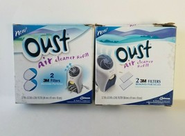 Oust Air Cleaner Refill 3m Filters Removes Dust Pollen Smoke Lot of 2 See Descri - £9.16 GBP