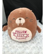Squishmallow Inspiration Messages 10”Bindy Walrus “Follow Your Dreams” N... - £11.87 GBP