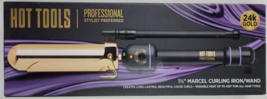 Hot Tools Pro Artist 24K Gold Marcel Iron | Long Lasting Curls, Waves (1-1/2 in) - £27.69 GBP