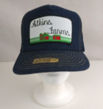 Designer Award Headwear Atkins Farms Blue Denim Mesh Back Snapback Baseb... - £9.29 GBP