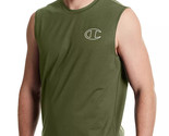 Champion Men&#39;s Script Tank Top in Cargo Olive-Size Small - £15.29 GBP