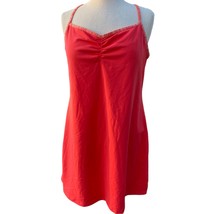 Lucy Heart Center Orange Dress sz XL Self Bra Strappy Athletic Athleisure - $14.68