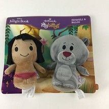 Disney The Jungle Book Hallmark Itty Bittys Mowgli & Baloo Bean Bag Plush New - $21.73