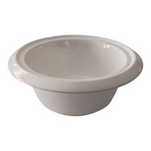 Frankoma Pottery Bowl Round Dish 6V 10&quot; White Serving Mixing Vintage Plainsman  - £21.42 GBP