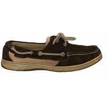 Sperry Topsiders Brown Boat Shoes Womens 7 1/2 M J-6 CH133 Leather Suede Flats - £15.67 GBP
