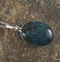 925 Sterling Silver Copper Turquoise Gemstone Handmade Pendant Her Gift PSV-2517 - £27.98 GBP+