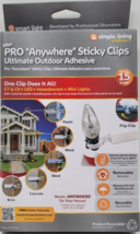 Ultimate Outdoor Adhesive Sticky Clips Max Pro Anywhere Simple Living So... - $8.00