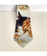 1992 Ralph Marlin Calico Cats 100% Polyester Made in USA Collectible Tie... - £23.55 GBP