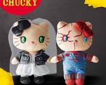 Hello Kitty Chucky Tiffany Child&#39;s Play 9&quot; Plush Doll USJ Halloween Horr... - £23.67 GBP+