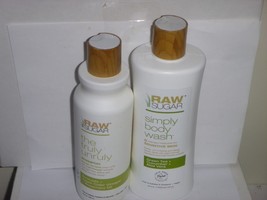 Raw Sugar Simply Body Wash Sensitive Skin 25oz &amp; Shampoo Truly Unruly 18oz - $23.36