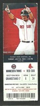 Boston Red Sox Minnesota Twins 2016 Ticket Hanley Ramirez Dustin Pedroia Mookie - $1.99