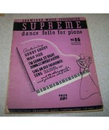 SUPREME DANCE FOLIO FOR PIANO No. 14 - Vintage Songbook - 23 songs 1936 ... - £7.83 GBP