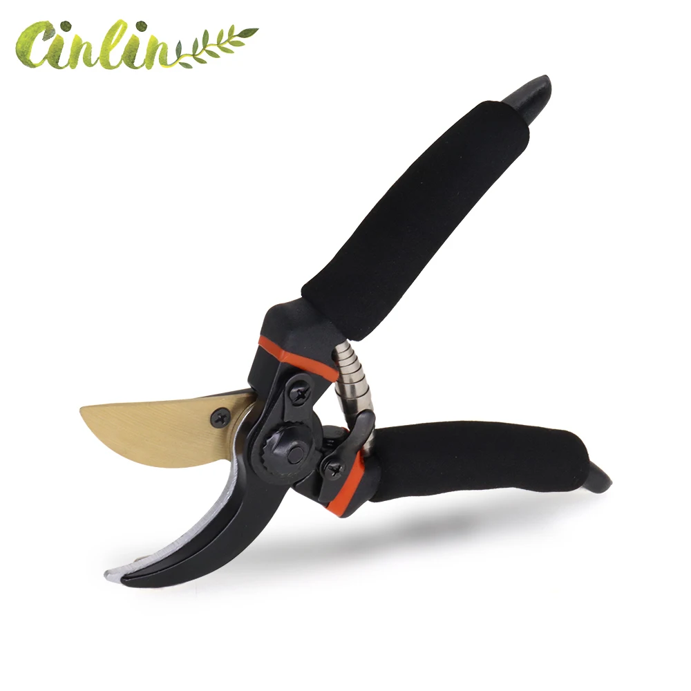 8&quot; Professional Prem Titanium Byp Pruning Shears PVC Ergonomic Hand Sponge Handl - £178.51 GBP