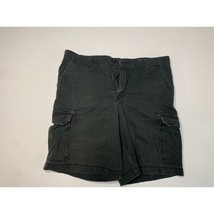 Merona Mens Size 38 Black Cargo Shorts 9 in Inseam - £8.62 GBP