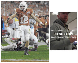 Colt McCoy signed Texas Longhorn football 8x10 photo COA exact proof-aut... - £85.27 GBP