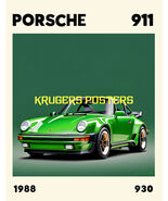 PORSCHE 911 TURBO 930 1988 - by Alice Castello - KRUGERS POSTERS - €16,50 EUR+