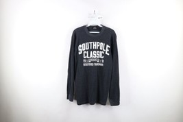 Vintage Southpole Mens Large Faded Thermal Waffle Knit Long Sleeve T-Shirt Gray - $44.50