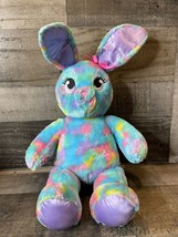Build A Bear Plush Color Burst Bunny Rabbit Stuffed Easter Pastel Tie Dy... - $10.40