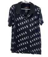 Air Jordan Polo Shirt Boys Youth Kids Size Medium 10-12 Yrs All Over Print - $665.28 MXN