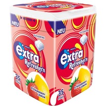 Wrigley&#39;s EXTRA Refresher&#39;s Chewing gum STRAWBERRY LEMON-35pc-FREE US SH... - $10.88