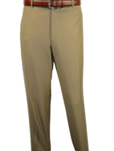 Men&#39;s Pants G.Manzoni None Wrinkle Wool Super 120&#39;s #NLP26 Camel Made in... - £59.01 GBP