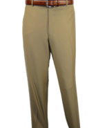 Men&#39;s Pants G.Manzoni None Wrinkle Wool Super 120&#39;s #NLP26 Camel Made in... - £120.26 GBP