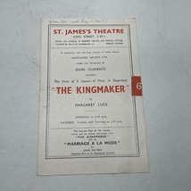 Playbill Theater Programma St.James Teatro Il Kingmaker - $36.99