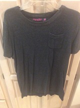 TWELVE BY TWELVE LOS ANGELES WOMENS GRAY TOP with SHORT SLEEVES - SIZE L... - $18.39