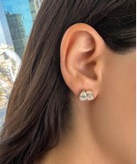 5 Carat You &amp; me Diamond Earrings Pear Cut and Emerald Cut E/VVS2 Lab Grown - $2,117.61