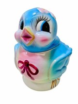 Lefton 2003 Blue Bird Large Hand Painted Anthropomorphic Cookie Jar Canister - £159.83 GBP