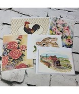 Greeting Cards Vintage Blank inside Lot of 5 with envelopes  - $14.84