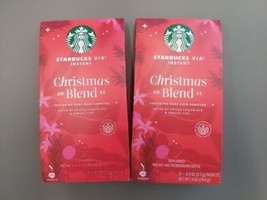 Starbucks Christmas Blend 2023 Via Instant Coffee Packets Lot of 2 - £45.85 GBP