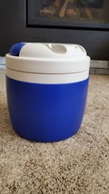 Vintage IGLOO Elite Water Cooler Beverage Jug Blue White 1-Gal Camp Hike - £15.64 GBP