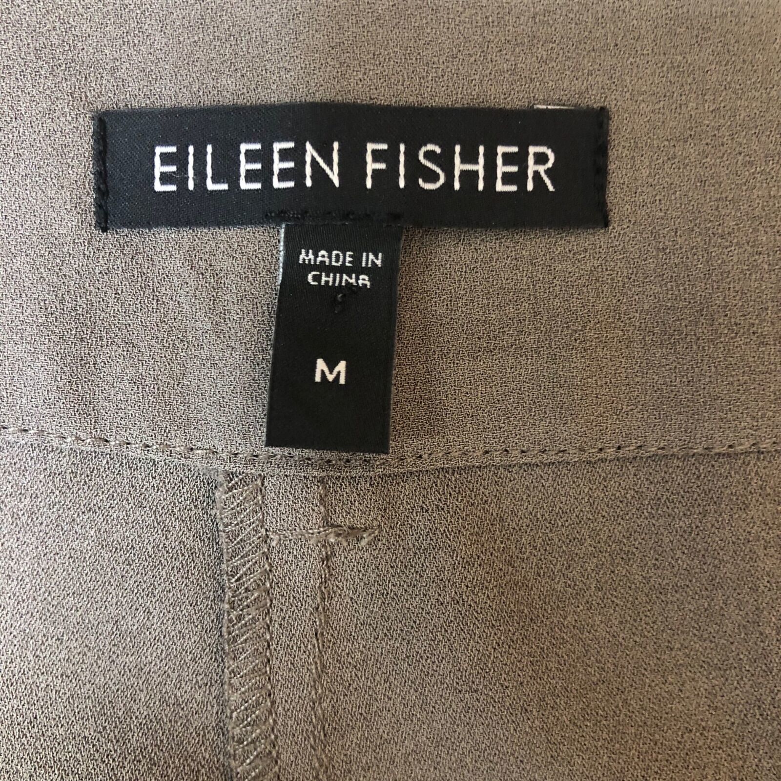 Eileen Fisher Gray Silk Pleated Trousers Pants Sz M Work Capsule Old Money Note Item image 3