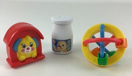 Fisher Price Mini Baby Toy McDonalds 3pc Lot Puppy Squeaker Rattle Vintage 1996 - $16.79