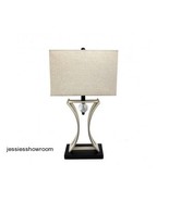 Table Lamp Hourglass Pendulum Chrome Modern Unique Visual Enhance Home D... - £73.13 GBP