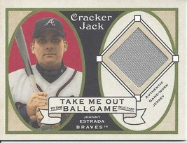 2005 Topps Cracker Jacks Take Me Out To The Ballgame Relics J Estrada JE Braves - £2.69 GBP