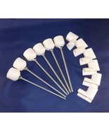 6 Weave Pole pegs &amp; 6 Jump Cups Dog Agility Equipment, You Cut Poles to ... - $23.31 CAD
