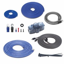 Recoil RCK0 True 0 Gauge Complete Cca Amplifier Wiring Kits With Ofc Rca Cable - £66.18 GBP