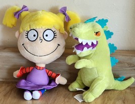 Nickelodeon Rugrats Small Reptar T Rex &amp; Angelica Pickles Plush Good Condition - $8.99