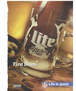 1996 Miller Lite Beer Print NFL Football 8.5&quot; x 11&quot; - £15.16 GBP