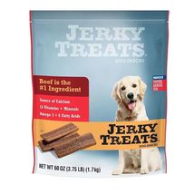 Jerky Treats Tender Beef Strips Dog Snacks 15 Vitamin&amp; Mineral&amp; Omega 3 ... - $22.53