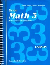 Saxon Math 3: An Incremental Development, Teacher&#39;s Edition [Paperback] ... - £22.08 GBP