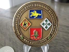 WYARNG Wyoming Army Nation Guard 4th Infantry Div 115th FA SCSM Challenge Coin - £14.79 GBP
